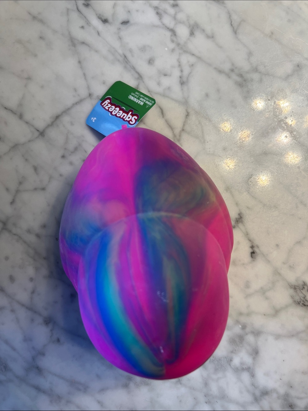 Viral TikTok Pink Rainbow Squishy Duck - Picture 2 of 4